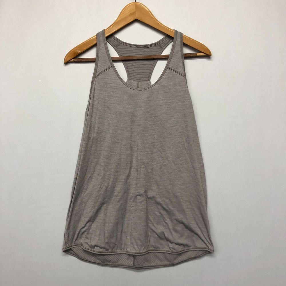 Lululemon Women Sleeveless Active Tank Top Size 6 Cross Back Racerback M123 -23